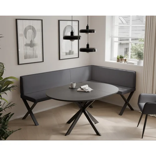 VERO X virtuvinis kampas 142 × 196 cm, pilkas image 1