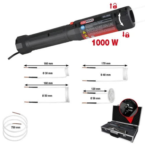 KS Tools Indukcinis šildytuvas, 6 dalių komplektas image 3