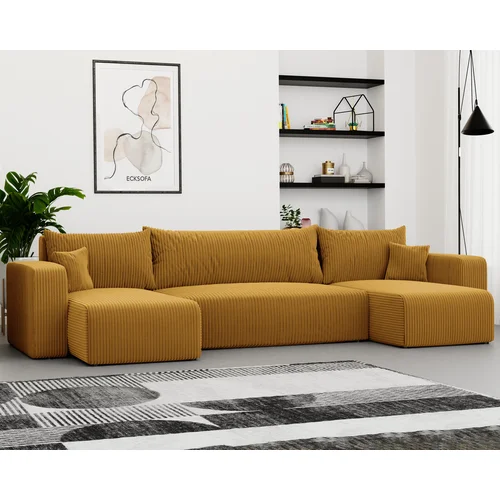 PIANO U kampinė sofa, Poso 01 geltona image 1