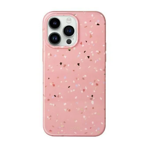 Uniq Coehl Terrazzo dėklas iPhone 14 Pro Max, rožinis image 1