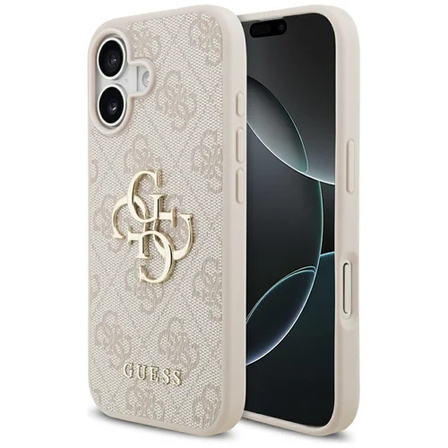 Guess 4G Didelis Logo dėklas iPhone 17, rožinis image 1