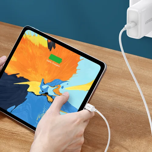 Ugreen US264 60518 USB-C kabelis 1 m, baltas image 3