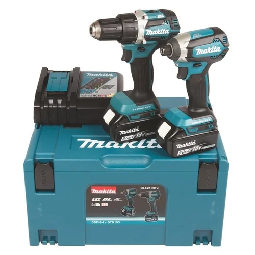 Makita DLX2189TJ akumuliatorinių įrankių komplektas 2x 5,0Ah image 1