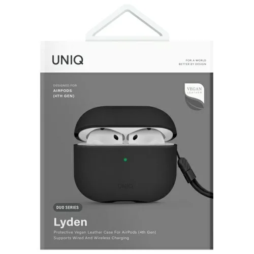 Uniq Lyden DS dėklas AirPods 4, juodas image 3