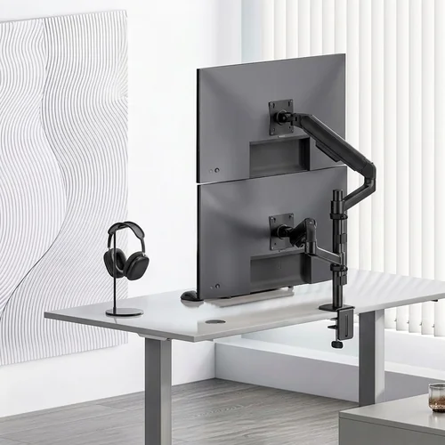Ergo Office ER-692 B dviejų monitorių laikiklis 17–32 col. image 3