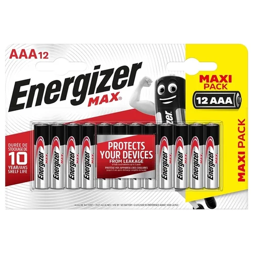 Energizer MAX AAA/LR03 1.5V 12 vnt image 1