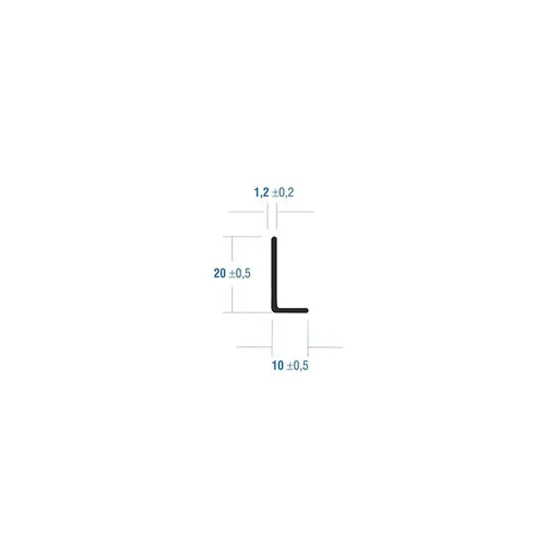 Lemal Profilis kampinis 10x20 mm, mahon, 2,70 m image 2
