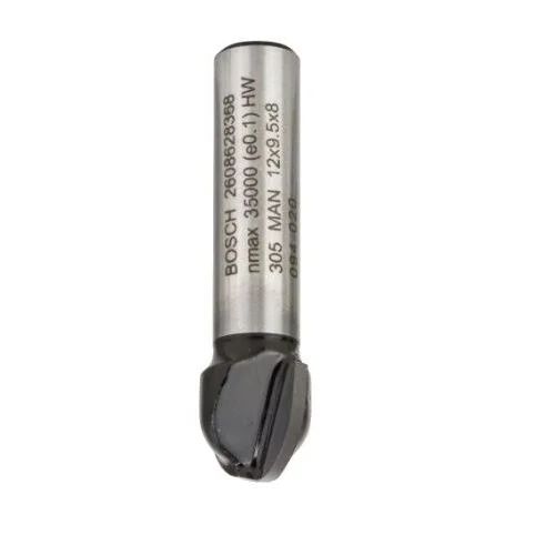 Bosch Dvipusė pusapvalė freza 2608628368 H R=6 mm, l=9,5 mm image 1