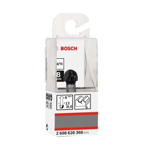 Bosch Dvipusė pusapvalė freza 2608628368 H R=6 mm, l=9,5 mm image 2