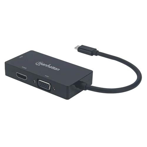 Manhattan USB-C vaizdo adapteris DVI-I, HDMI, VGA image 1