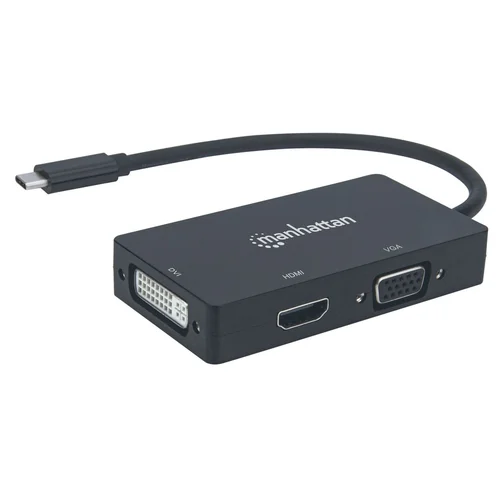 Manhattan USB-C vaizdo adapteris DVI-I, HDMI, VGA image 3
