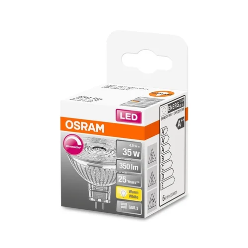 Osram LED lemputė MR16 36° 4.9W GU5.3 2700K dimer image 2