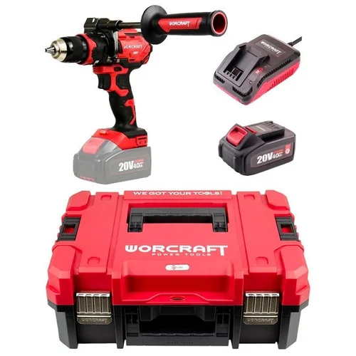 WORCRAFT CHD-S20LiBH 20V LI-ION Akumuliatorinis suktuvas-gręžtuvas su kalimu (XCUBE dėžė) image 1