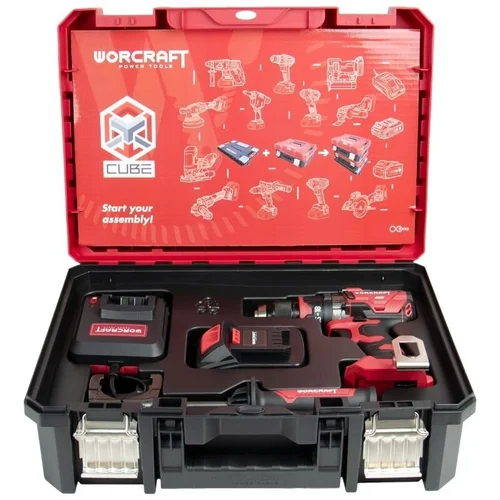 WORCRAFT CHD-S20LiBH 20V LI-ION Akumuliatorinis suktuvas-gręžtuvas su kalimu (XCUBE dėžė) image 2