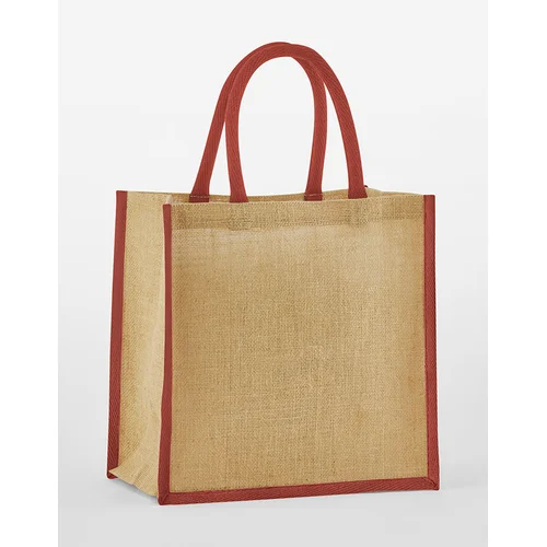 Džiuto dovanų W477 maišelis One Size Natural/Olive Green image 1