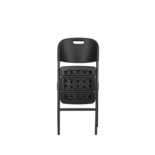 Sulankstoma kėdė plastikinė Premium Juoda image 3