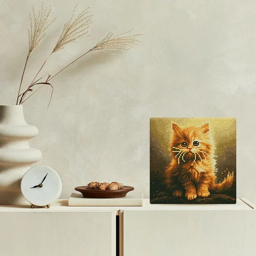 Figured'Art deimantinės mozaikos rinkinys Kačiukas 40 × 50 cm image 2