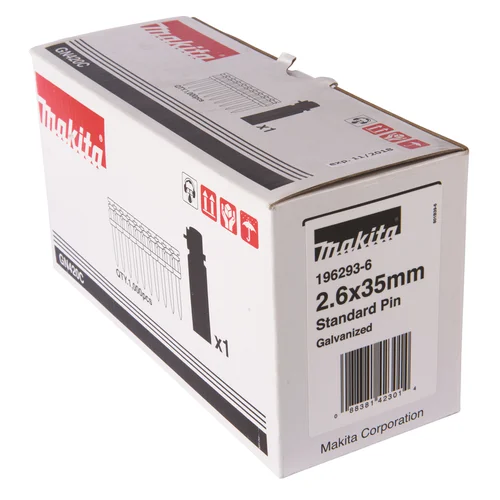 Makita 196293-6 (BETONUI) 2,6X35 1000 vnt. + Dujų balionėlis image 2