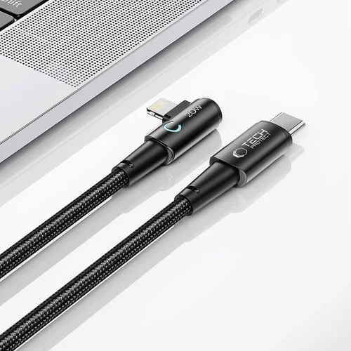 Tech-Protect UltraBoost L Lightning–USB-C kabelis, 1 m, pilkas image 2