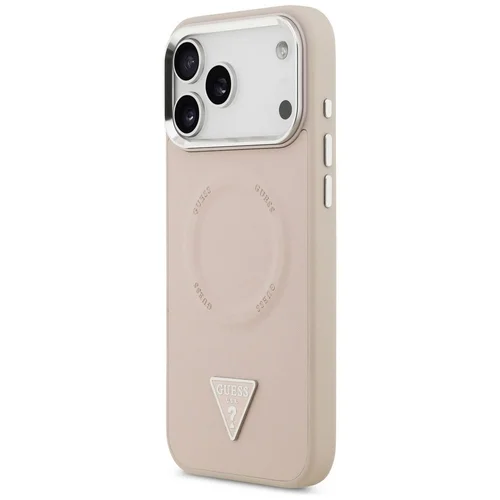 Guess trikampio logotipo MagSafe dėklas iPhone 17 Pro, rožinis image 2