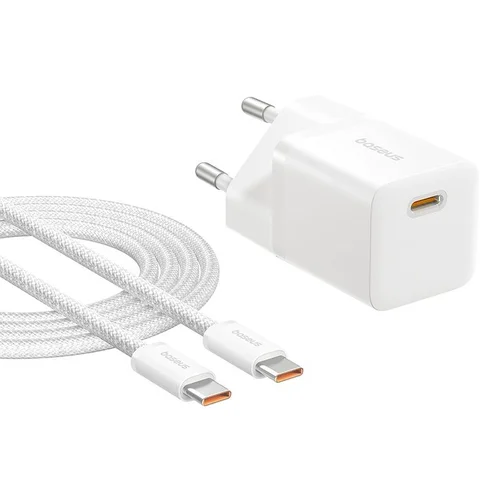 Baseus P10110909213-01 GaN5 mini 25 W USB-C įkroviklis, baltas image 1