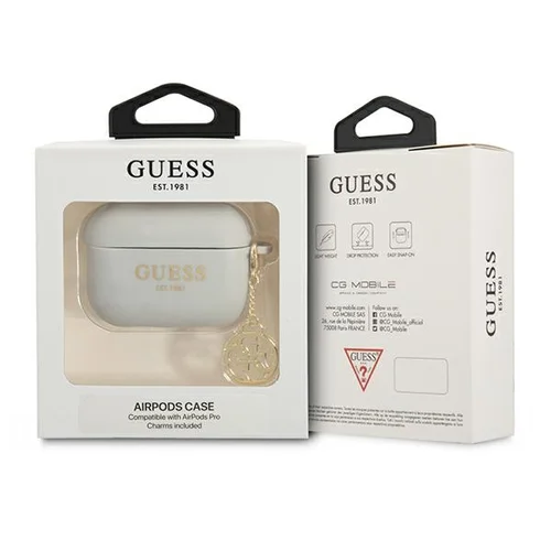 Guess GUAPLSC4EG silikoninis dėklas AirPods Pro, pilkas image 2
