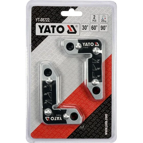YATO YT-08722 L tipo magnetiniai laikikliai, 25 kg, 2 vnt. image 3
