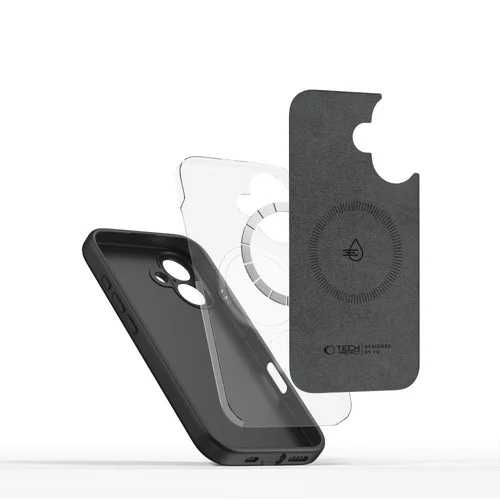 Tech-Protect MagSafe silikoninis dėklas iPhone 16e, juodas image 2