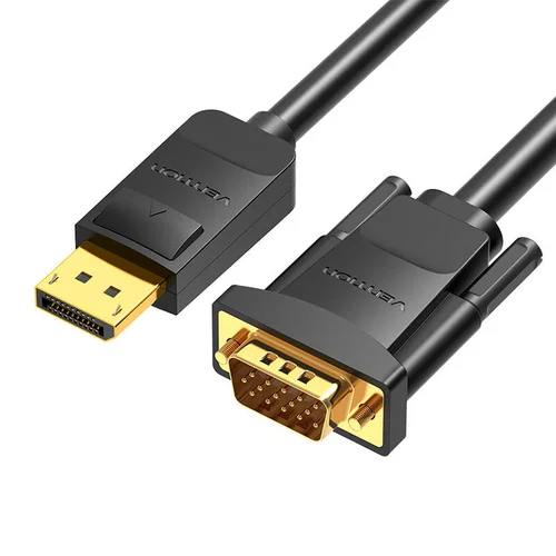 Vention HBLBI DisplayPort–VGA kabelis 3 m, juodas image 2