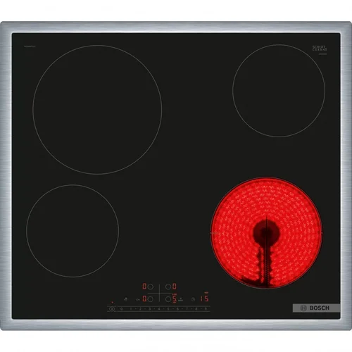 Bosch PKE645FP2E Įmontuojama elektrinė kaitlentė 60 cm Juoda image 1