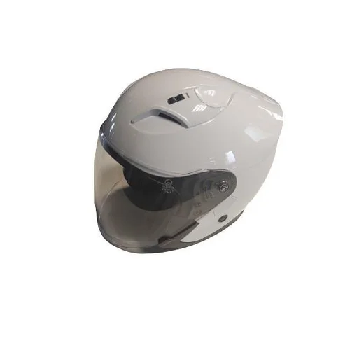 Motociklininko šalmas YM-637, M (57-58 cm), Balta, Atviras image 1