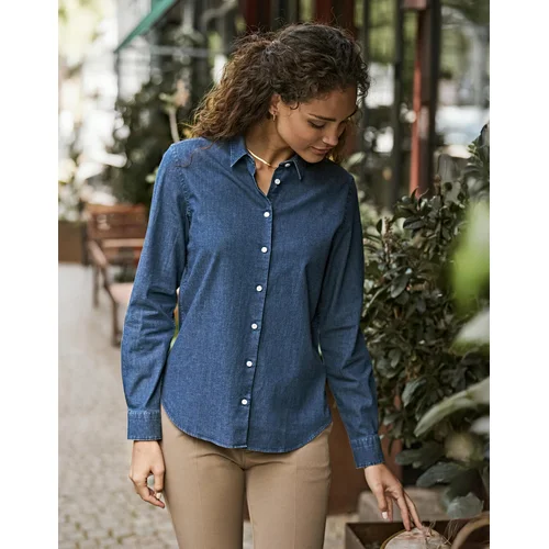 Tee Jays 4005 marškiniai ilgomis rankovėmis XL Black Denim image 1