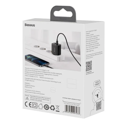 Baseus CCXJ-B01 USB Type-C/USB kabelis 82 cm Juoda image 2