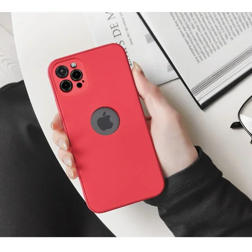 Minkštas silikoninis dėklas iPhone 17 Pro Max, raudonas image 2