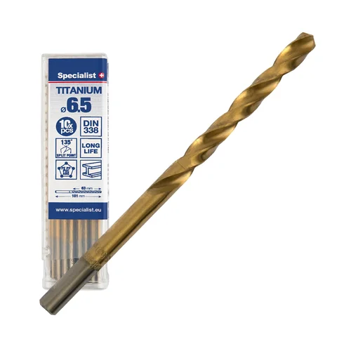 Specialist+ SPECIALIST+ metalo grąžtas TITAN 6.5 mm, 10 vnt. image 1