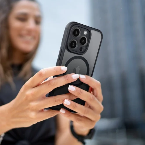 Mag Cover visiškai matinis dėklas iPhone 17 Air, juodas image 3
