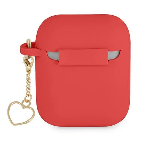 Guess GUA2LSCHSR silikoninis AirPods dėklas, raudonas image 2