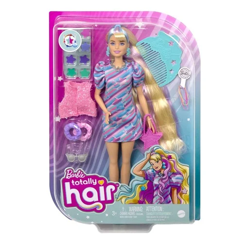 Mattel Barbie Totally Hair Stars Lėlė HCM88, 29 cm image 1