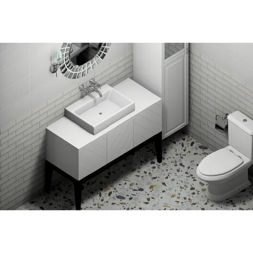 Akmens masės plytelės Crisp XL White 60x60 cm image 3
