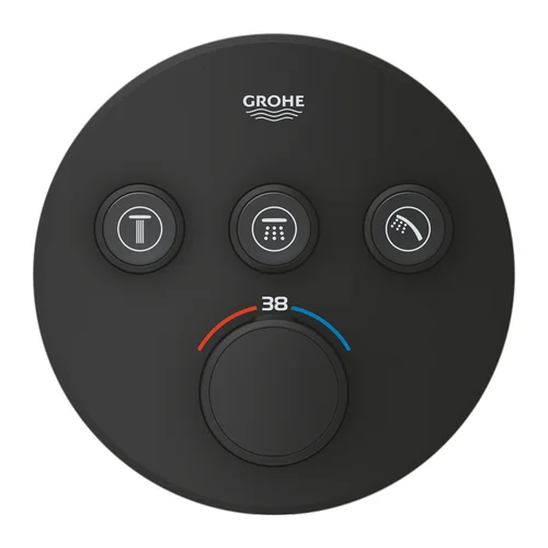 Grohe GROHTHERM SMARTCONTROL 29508KF0 phantom black virštinkinė dalis image 3