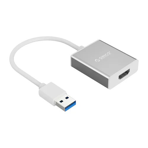 Orico UTH USB-A 3.0 į HDMI adapteris, sidabrinis image 1
