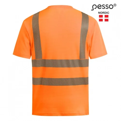 PESSO HVMCOT Hi-vis nesiglamžantys marškinėliai oranžiniai S image 3