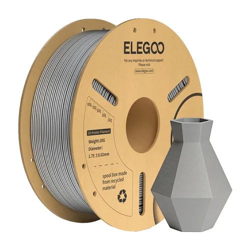 ELEGOO PLA+ 1 kg žvaigždžių pilkas filamentas image 3