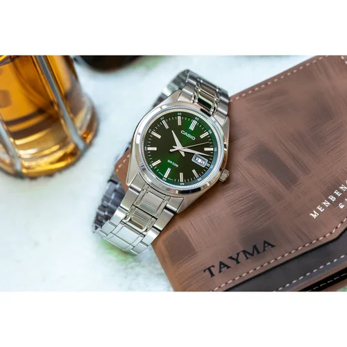 Casio MTP-B180D-3A vyriškas laikrodis, žalias image 2