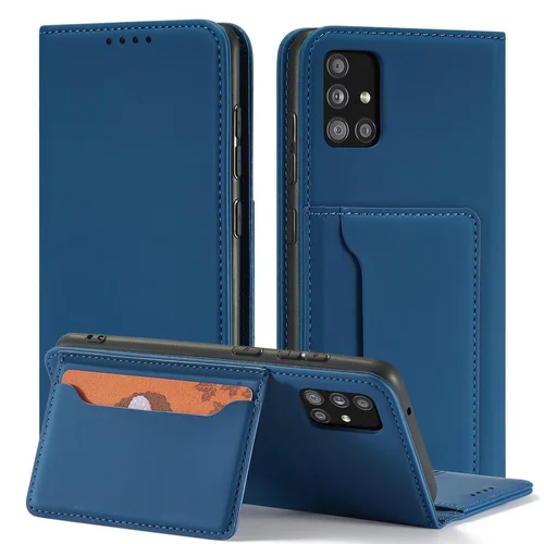Magnetinis dėklas-piniginė Samsung Galaxy A12 5G, mėlynas image 2
