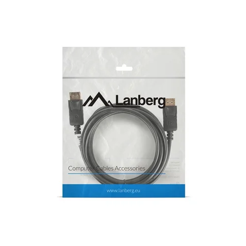 Lanberg CA-DPDP-10CC-0030-BK DisplayPort kabelis 3 m, juodas image 1