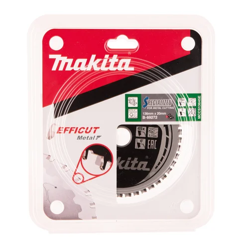 Makita B-69272 EFFICUT METAL pjovimo diskas 136x1.1x20 mm 0° T45 image 2