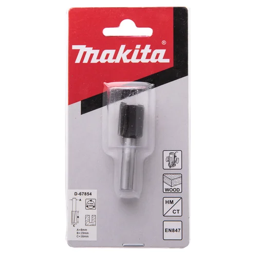 Makita D-67854 kotinė freza, 8 mm šaknies, 50,8 mm ilgis image 3