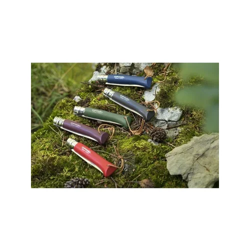 Opinel Trekking Nr.8 nerūdijančio plieno ašmenimis ir tamsiai ruda rankena image 3