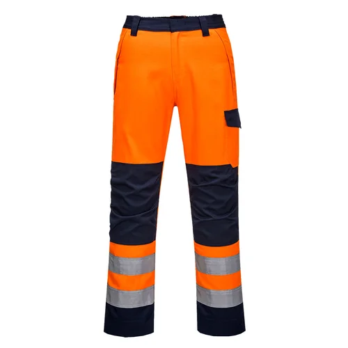 Portwest MV36 Darbo kelnės L Orange/Navy image 2